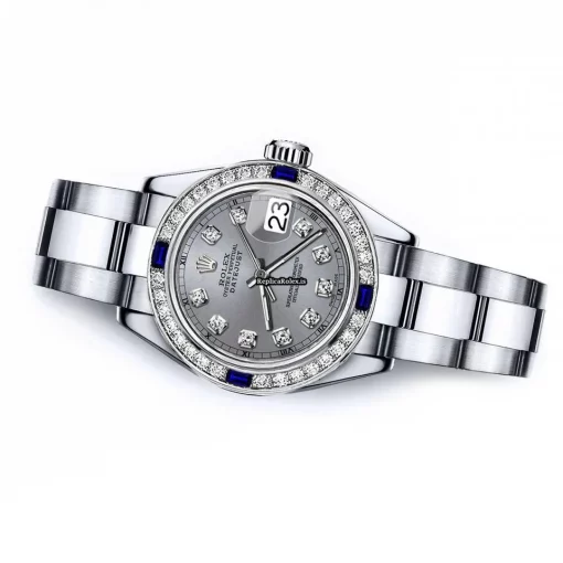 High Quality Replica Rolex Oyster Perpetual Lady Date 69160 Automatic Movement 26mm Steel Case Womens Watch - Image 2