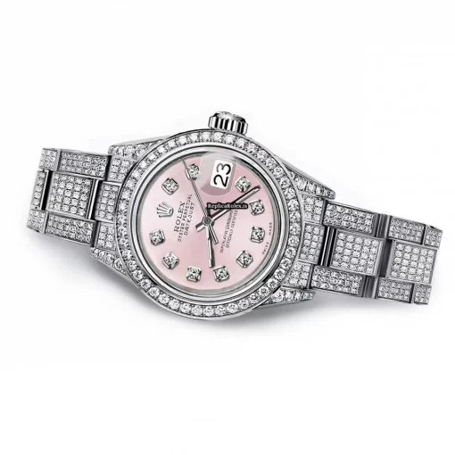 Aaa Replica Rolex Oyster Perpetual Lady Date 69160 Automatic Movement 26mm Steel Case Womens Watch - Image 2