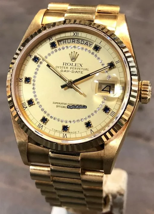 Superior Fake Rolex Day-date 36 18038 Automatic Movement Mens/unisex Watch - Image 3