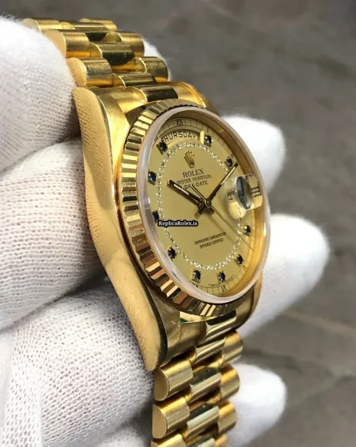 Superior Fake Rolex Day-date 36 18038 Automatic Movement Mens/unisex Watch - Image 4