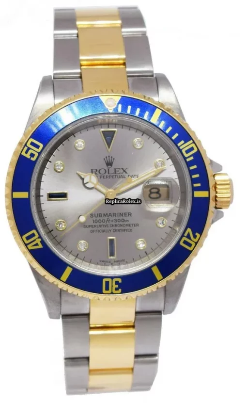 Durable Fake Rolex Submariner Date 16613 Automatic Movement Watch - Image 11