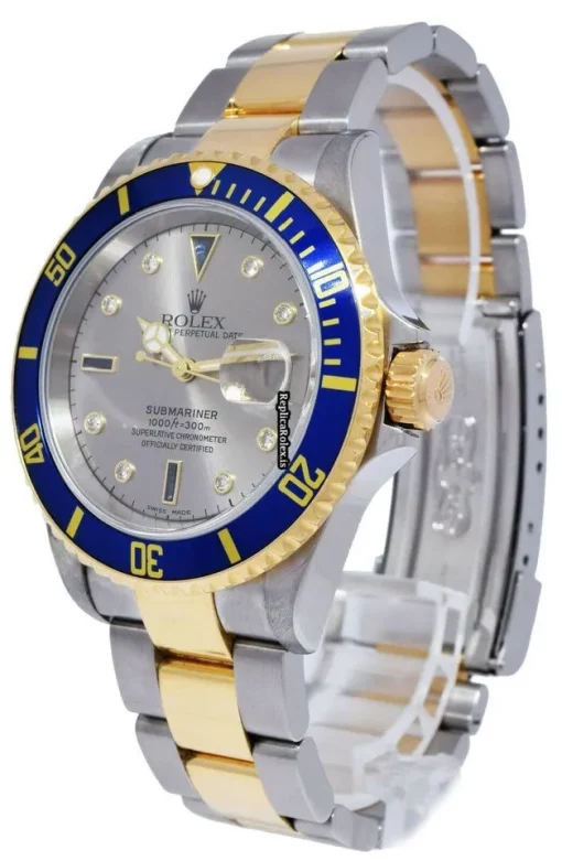Durable Fake Rolex Submariner Date 16613 Automatic Movement Watch - Image 3