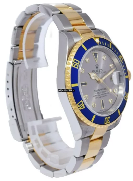 Durable Fake Rolex Submariner Date 16613 Automatic Movement Watch - Image 7