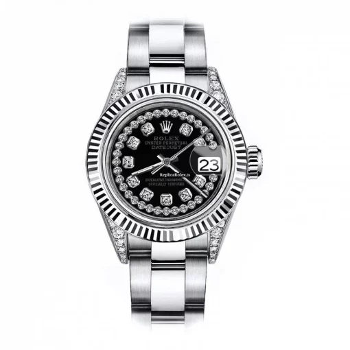 Appealing Replica Rolex Oyster Perpetual Lady Date 69160 Automatic Movement 26mm Steel Case Womens Watch