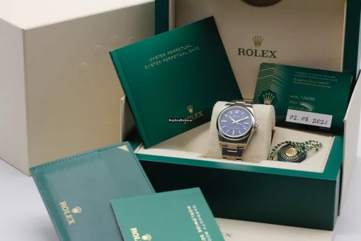 Recommend Fake Rolex Oyster Perpetual 34 124200 34mm Steel Case Watch - Image 11