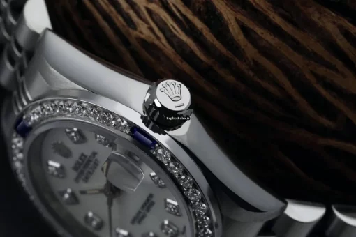 Wonderful Knockoff Rolex Oyster Perpetual Lady Date 69160 Automatic Movement 26mm Steel Case Womens Watch - Image 2