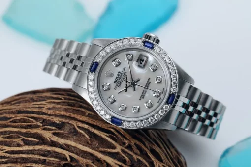Wonderful Knockoff Rolex Oyster Perpetual Lady Date 69160 Automatic Movement 26mm Steel Case Womens Watch - Image 3