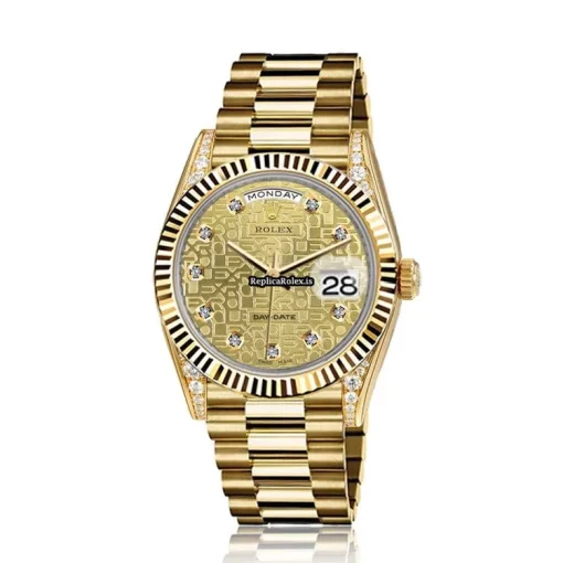 Great Fake Rolex Day-date 36 18038 Automatic Movement Mens/unisex Watch - Image 2