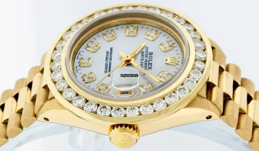 Excellent Replica Rolex Lady-datejust Automatic Automatic Movement 26mm Yellow Gold Case Womens Watch - Image 12