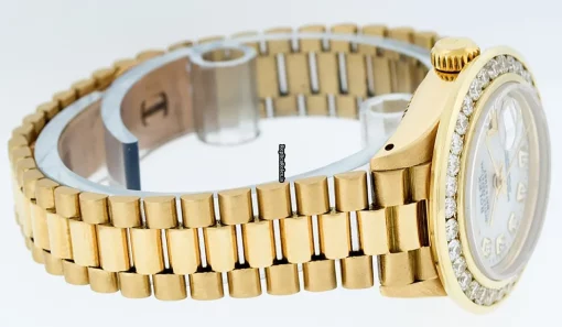 Excellent Replica Rolex Lady-datejust Automatic Automatic Movement 26mm Yellow Gold Case Womens Watch - Image 3