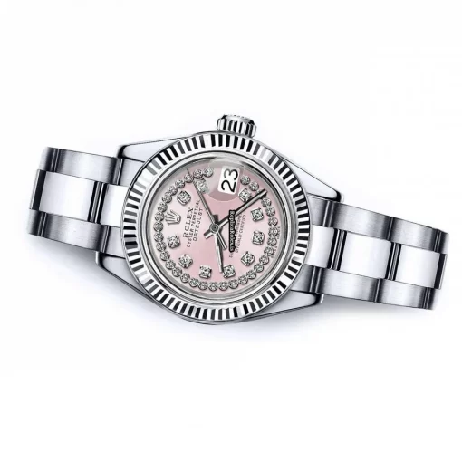 Inexpensive Fake Rolex Lady-datejust 68274 Automatic Movement 26mm Steel Case Womens Watch - Image 2