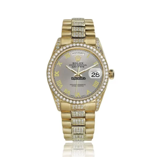 Neat Fake Rolex Day-date 36 18038 Automatic Movement Mens/unisex Watch - Image 2