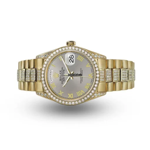 Neat Fake Rolex Day-date 36 18038 Automatic Movement Mens/unisex Watch - Image 3