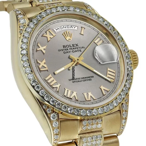 Neat Fake Rolex Day-date 36 18038 Automatic Movement Mens/unisex Watch - Image 4