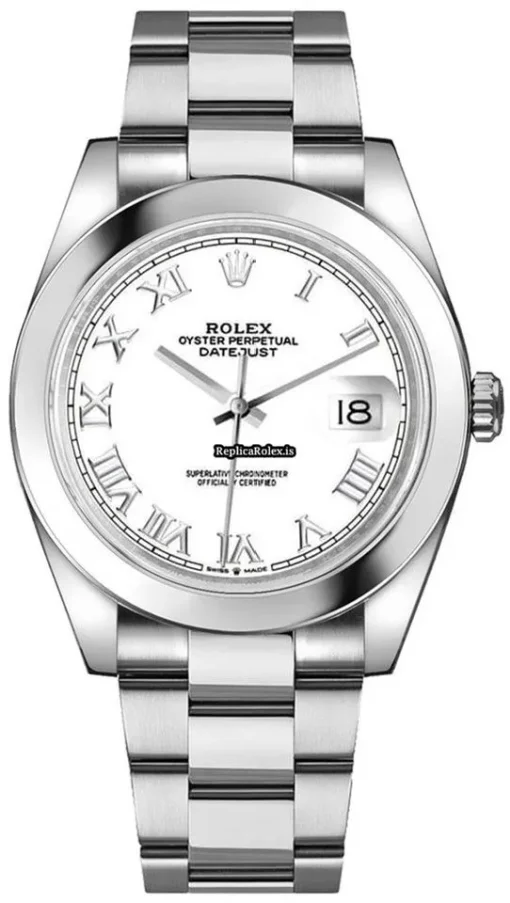 Good Fake Rolex Datejust 126300-whtro Caliber 3235 Automatic Movement 41mm Steel Case Mens/unisex Watch