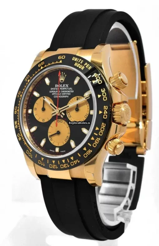 Great Replica Rolex Daytona 116518 Automatic Movement 40mm Yellow Gold Case Watch - Image 9