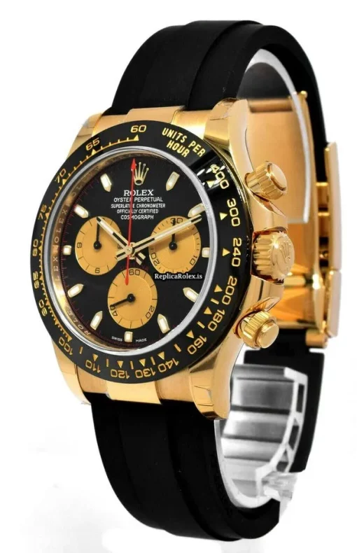 Great Replica Rolex Daytona 116518 Automatic Movement 40mm Yellow Gold Case Watch - Image 2