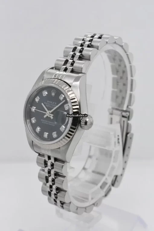 Incredible Replica Rolex Lady-datejust 79174 Caliber 2235 Automatic Movement 26mm Steel Case Womens Watch - Image 2