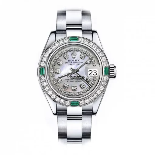 Cool Fake Rolex Oyster Perpetual Lady Date 69160 Automatic Movement 26mm Steel Case Womens Watch