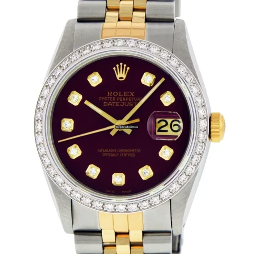 Defect Replica Rolex Datejust 16013 Caliber 3035 Automatic Movement 36mm Gold/steel Case Mens/unisex Watch