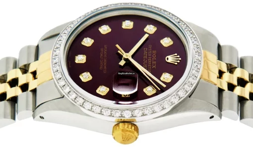 Defect Replica Rolex Datejust 16013 Caliber 3035 Automatic Movement 36mm Gold/steel Case Mens/unisex Watch - Image 10