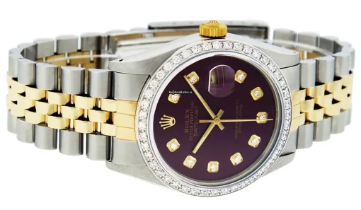 Defect Replica Rolex Datejust 16013 Caliber 3035 Automatic Movement 36mm Gold/steel Case Mens/unisex Watch - Image 3