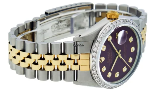 Defect Replica Rolex Datejust 16013 Caliber 3035 Automatic Movement 36mm Gold/steel Case Mens/unisex Watch - Image 4