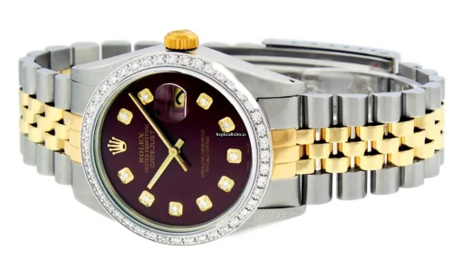 Defect Replica Rolex Datejust 16013 Caliber 3035 Automatic Movement 36mm Gold/steel Case Mens/unisex Watch - Image 9