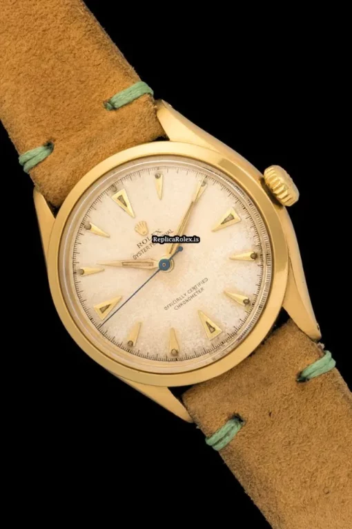 Reliable Replica Rolex Oyster Perpetual 6284 Automatic Movement 34mm Yellow Gold Case Watch - Image 4
