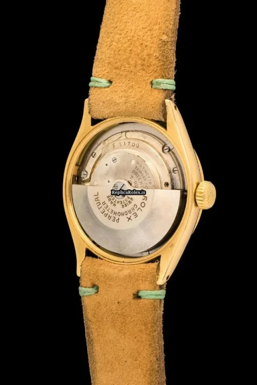 Reliable Replica Rolex Oyster Perpetual 6284 Automatic Movement 34mm Yellow Gold Case Watch - Image 7