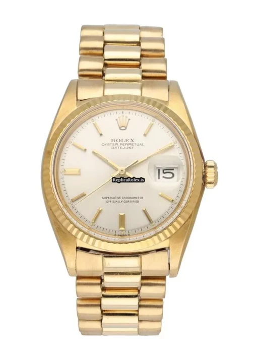 Perfect Copy Rolex Datejust 1601 Automatic Movement 36mm Yellow Gold Case Mens/unisex Watch
