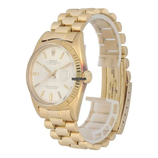 Perfect Copy Rolex Datejust 1601 Automatic Movement 36mm Yellow Gold Case Mens/unisex Watch - Image 2