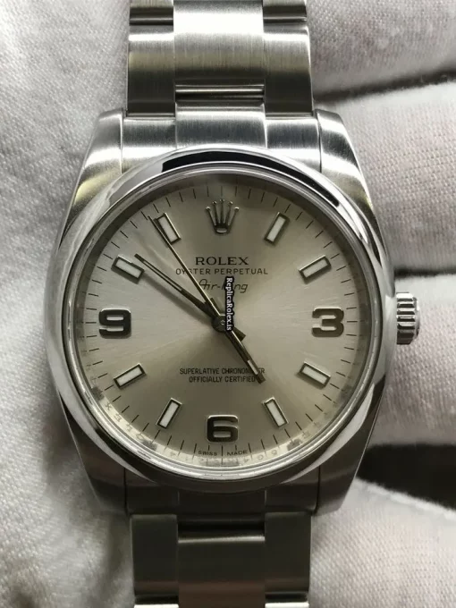 Design Replica Rolex Air King 114200 Caliber 3130 Automatic Movement 34mm Steel Case Watch