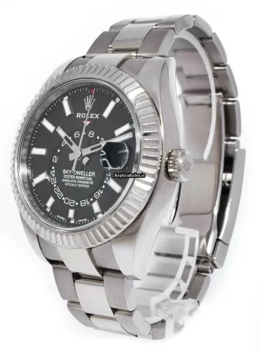 Unique Knockoff Rolex Sky-dweller 326939 Automatic Movement 42mm White Gold Case Mens/unisex Watch - Image 3
