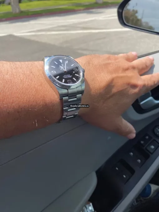 Fine Replica Rolex Explorer 214270 Caliber 3132 Automatic Movement 39mm Steel Case Mens/unisex Watch - Image 4