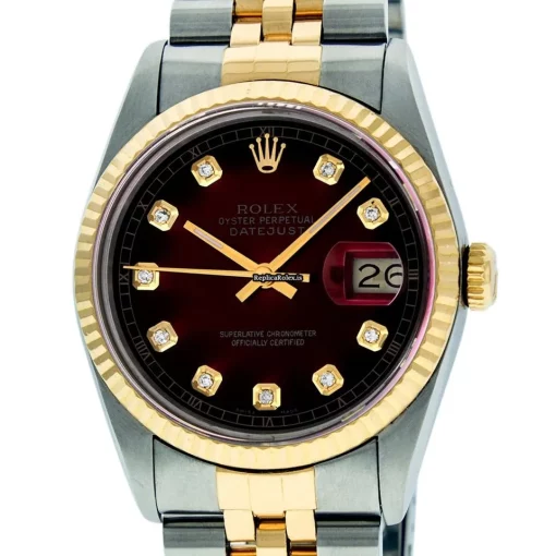 Wonderful Replica Rolex Datejust 16013 Caliber 3035 Automatic Movement 36mm Gold/steel Case Mens/unisex Watch