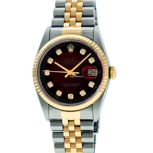 Wonderful Replica Rolex Datejust 16013 Caliber 3035 Automatic Movement 36mm Gold/steel Case Mens/unisex Watch - Image 2