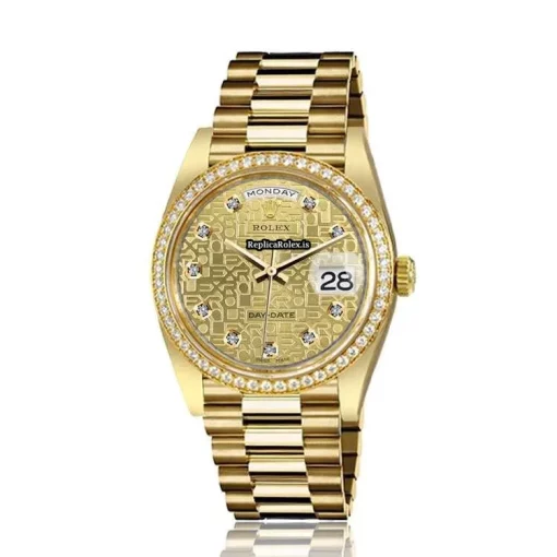 Inexpensive Replica Rolex Day-date 36 18038 Automatic Movement Mens/unisex Watch - Image 2