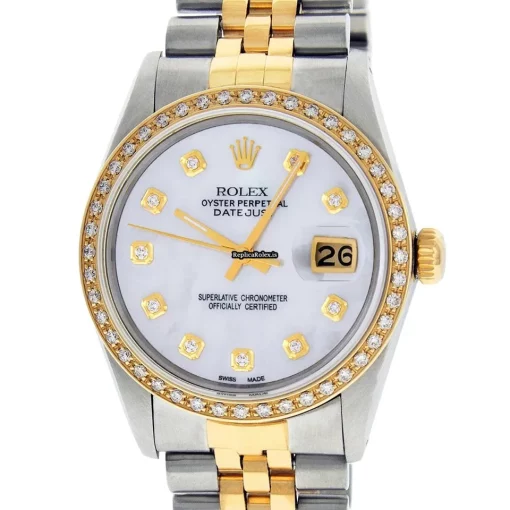 High-end Clone Rolex Datejust 16013 Caliber 3035 Automatic Movement 36mm Gold/steel Case Mens/unisex Watch