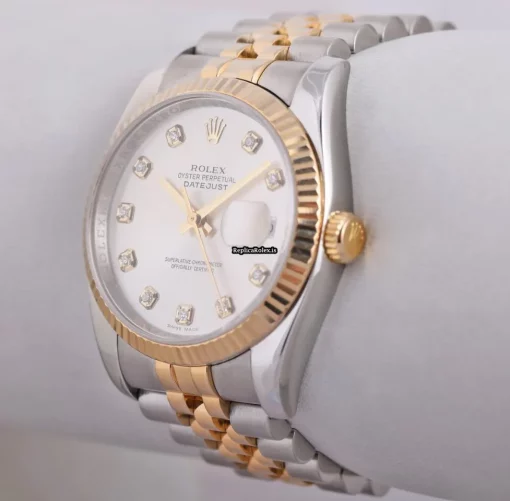 Defect Fake Rolex Datejust 116233 Automatic Movement 36mm Steel Case Mens/unisex Watch - Image 4