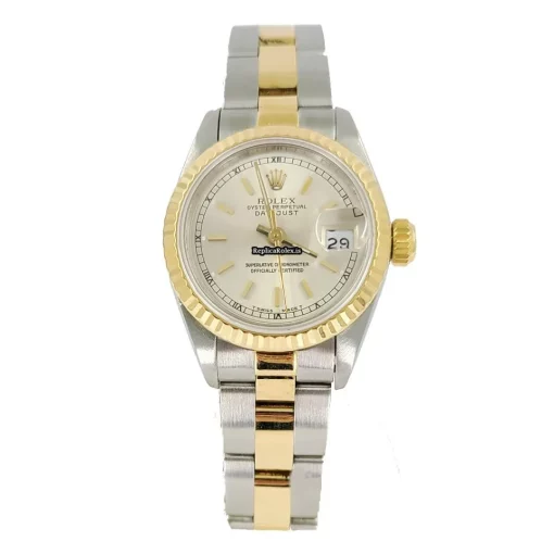 Excellent Replica Rolex Lady-datejust 69173 Caliber 2135 Automatic Movement 26mm Gold/steel Case Womens Watch