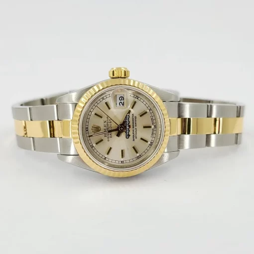 Excellent Replica Rolex Lady-datejust 69173 Caliber 2135 Automatic Movement 26mm Gold/steel Case Womens Watch - Image 7