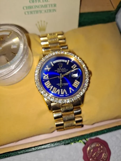 Trustworthy Replica Rolex Day-date 36 18078 Caliber 3055 Automatic Movement 36mm Yellow Gold Case Mens/unisex Watch