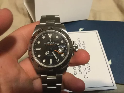 Excellent Replica Rolex Explorer II 216570 Caliber 3187 Automatic Movement 42mm Steel Case Mens/unisex Watch - Image 11
