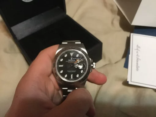 Excellent Replica Rolex Explorer II 216570 Caliber 3187 Automatic Movement 42mm Steel Case Mens/unisex Watch - Image 12