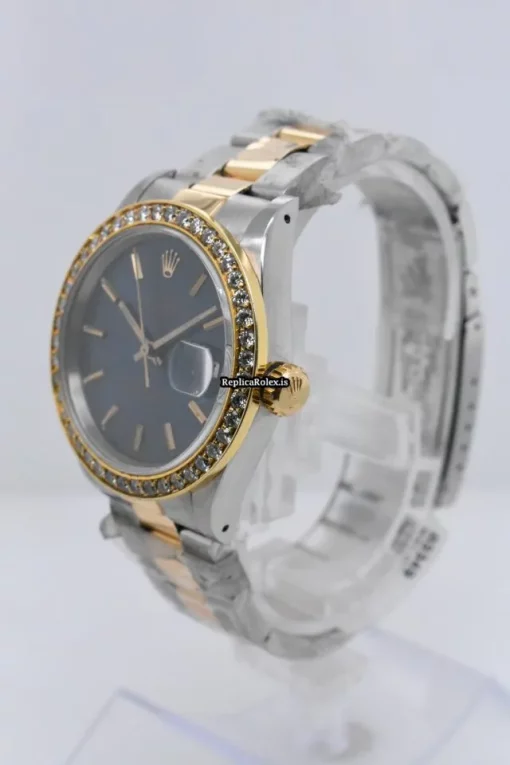 Excellent Copies Rolex Oyster Perpetual Date 15223 Caliber 3135 Automatic Movement 34mm Gold/steel Case Mens/unisex Watch - Image 2