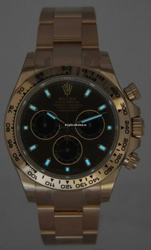 Incredible Replica Rolex Daytona 116505 Automatic Movement 40mm Rose Gold Case Watch - Image 10