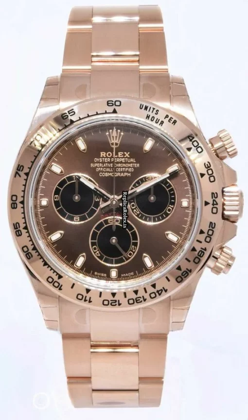 Incredible Replica Rolex Daytona 116505 Automatic Movement 40mm Rose Gold Case Watch - Image 2