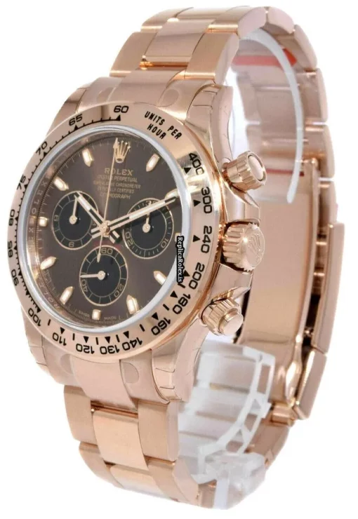 Incredible Replica Rolex Daytona 116505 Automatic Movement 40mm Rose Gold Case Watch - Image 3