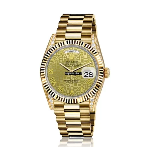 Defect Replica Rolex Day-date 36 18038 Automatic Movement Mens/unisex Watch - Image 2